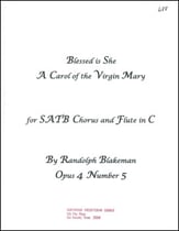 Blessed is She SATB choral sheet music cover